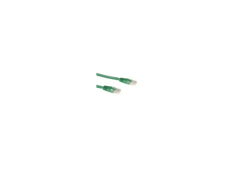 ACT Groene 0,5 meter U/UTP CAT5E patchkabel met RJ45 connectoren