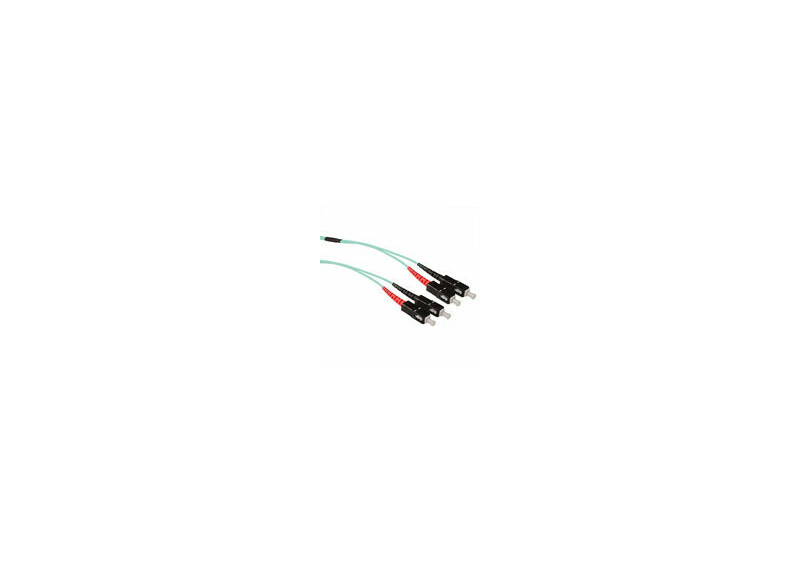 ACT 10 meter Multimode 50/125 OM3 duplex ruggedized fiber kabel met SC connectoren