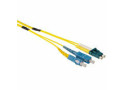 ACT 30 meter Singlemode 9/125 OS2 duplex ruggedized fiber kabel met LC en SC connectoren
