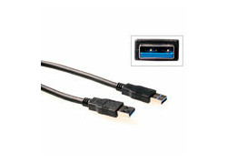 ACT USB 3.0 A male - USB A male  3,00 m