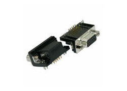 15 polige High Density D-sub PCB connector male geschikt voor VGA aansluiting
