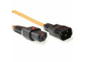 ACT Netsnoer C13 IEC Lock - C14 oranje 1 m, PC938
