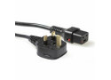 ACT Netsnoer UK male - C19 IEC Lock zwart 2 m, PC1214