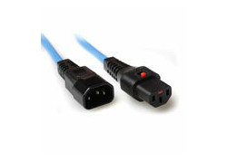 ACT Netsnoer C13 IEC Lock - C14 blauw 3 m, PC963