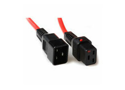 ACT Netsnoer C19 IEC Lock - C20 rood 1 m, PC1401