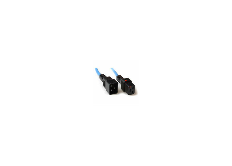 ACT Netsnoer C19 IEC Lock - C20 blauw 3 m, PC1376