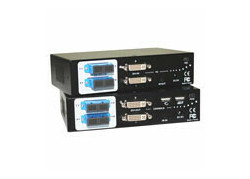 Uniclass DVI | USB en audio KVM extender set over fiber tot 1000 meter