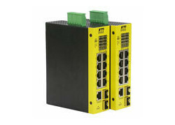 KTI Networks Industriële  10 poorts L2  managed Gigabit switch met 2 SFP en 4 PoE PSE poorten