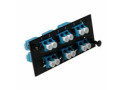 Molex SC Duplex 12 Fiber adapter plaat, Multimode OM3 - Aqua