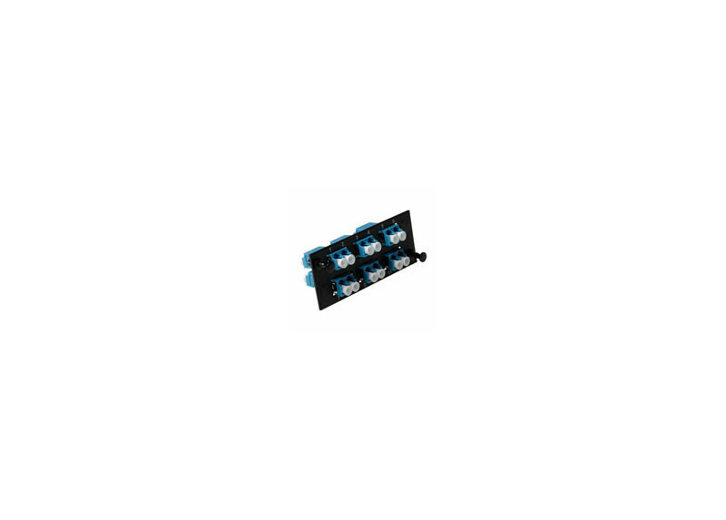 Molex SC Duplex 12 Fiber adapter plaat, Multimode OM3 - Aqua