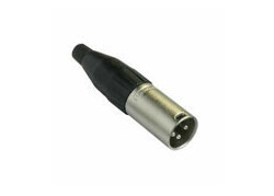 Amphenol 3 polige XLR kabeldeel female AC series in zwart