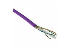 ACT Cat 6 F/UTP massieve installatiekabel, LSZH, CPR euroklasse ECA, 24AWG, violet 305 meter