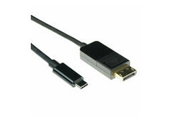 ACT USB Type C naar DisplayPort male conversie kabel 4K/60Hz, 2 meter