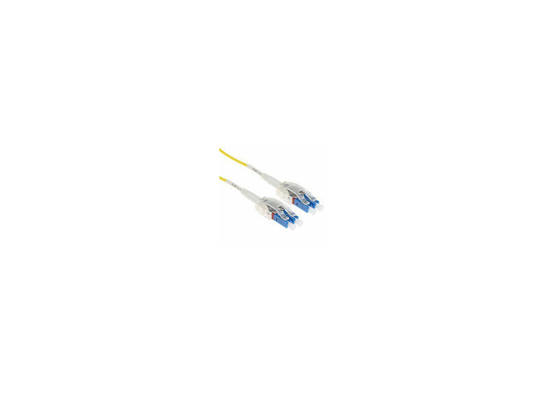 ACT 1 meter Singlemode 9/125 OS2 Polarity Twist patchkabel met LC connectoren