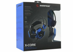 Rampage SN-R5 X-Core Gaming headset zwart met blauw