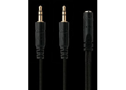 Output 3,5 tot 4 pin male voor mic & audio - PC Headset