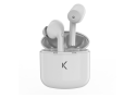 KSIX TRUE BUDS - Draadloze oordopjes met microfoon en case - Wit