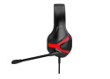Rampage RM-X1 PYTHON PC Gaming Headset met 3.5mm jack aansluiting - Zwart/Rood