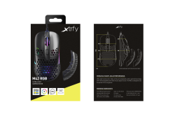 Xtrfy M42 RGB Gaming muis zwart