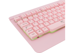 White Shark Mikasa gaming keyboard - roze -met verlichting