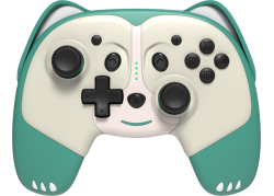 Freaks and Geeks Switch Compatible Draadloze Controller Panda voor kids - Groen