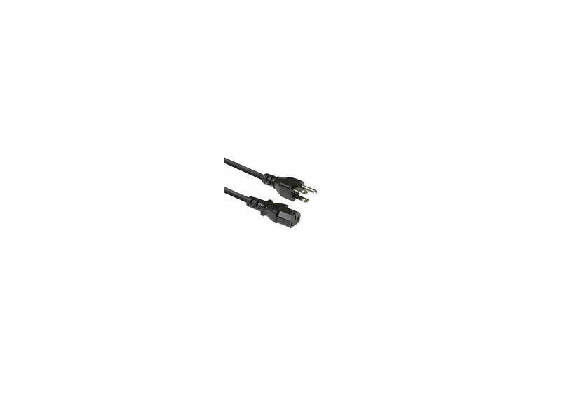 ACT Netsnoer USA connector - C13 zwart 1 m