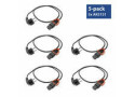 ACT Netsnoer CEE 7/7 male (haaks) - C13 IEC Lock+ zwart 2 m, EL332S, 5-Pack