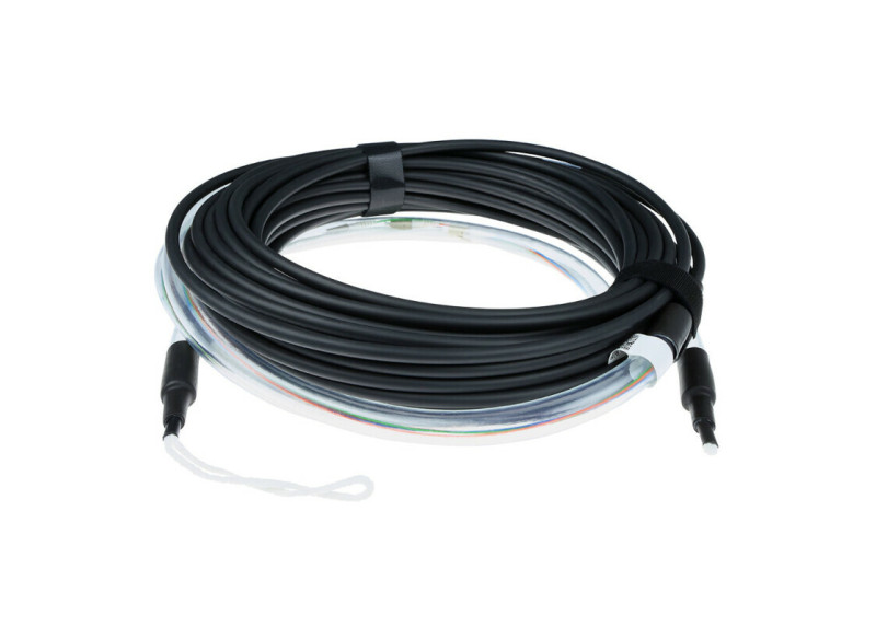 ACT 180 meter Singlemode 9/125 OS2 indoor/outdoor kabel 12 voudig met LC connectoren