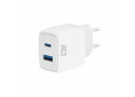 ACT USB-C & USB-A charger 20W with Power Delivery PPS, Quick Charge, GaNFast