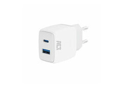 ACT USB-C & USB-A charger 20W with Power Delivery PPS, Quick Charge, GaNFast