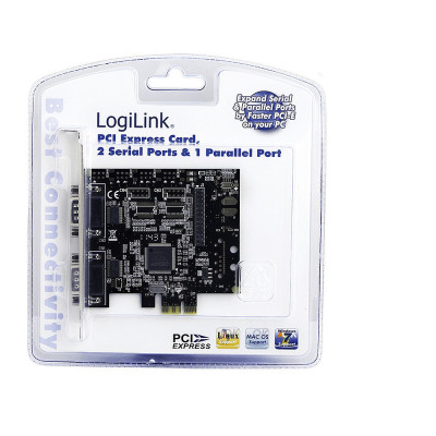 PCIExpress card Parallel (1xe) / Serieel (2xe) LogiLink